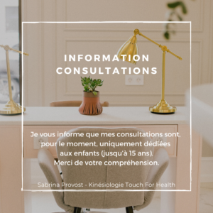 Pop up Consultations pour les enfants uniquement